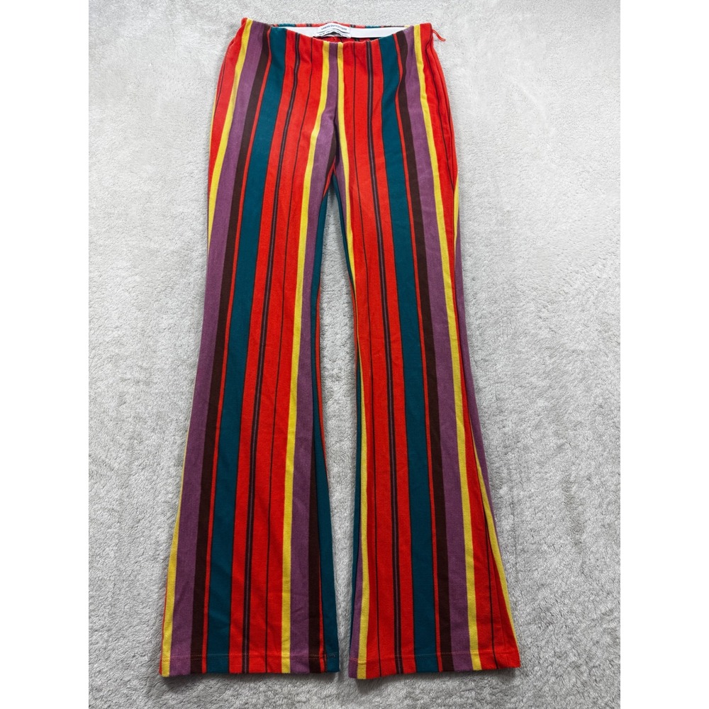 Urban Outfitters Womens Flare Striped Multicolor Pants XS Meas: 25x31